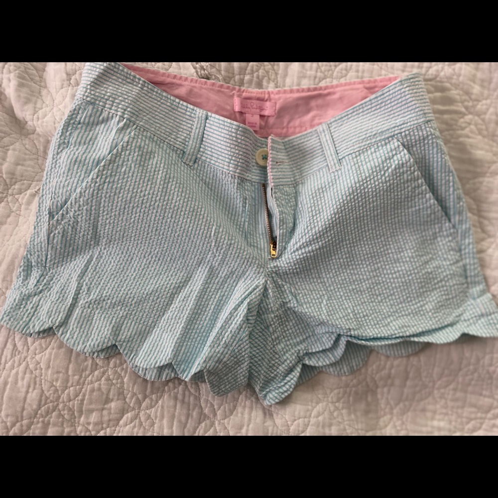 Lilly Pulitzer Seersucker Buttercup shorts